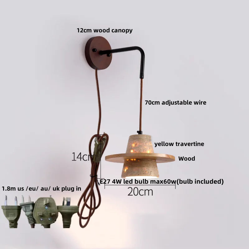 Nordic Copper LED Wall Light by Helnys - Modern Design with Pull Chain Switch