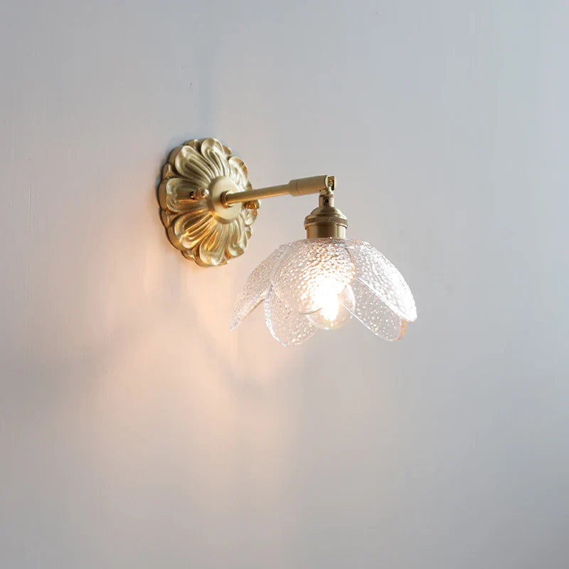 Helnys Nordic Glass LED Copper Wall Lamp for Home Indoor Modern Lighting