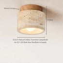 Helnys Yellow Travertine LED Ceiling Light - Wabi Sabi Home Decor