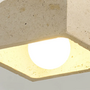 Helnys Vintage Industrial Yellow Travertine Ceiling Light Fixture