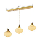 Helnys Glass LED Pendant Lights with Copper Socket - Nordic Modern Hanging Lamp