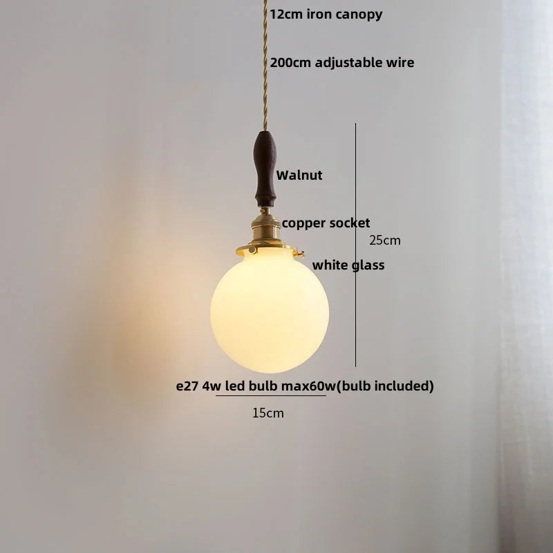Helnys Ceramic Glass Pendant Light - Modern Nordic Style for Home Decor