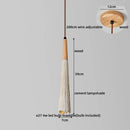 Helnys Wood Canopy LED Pendant Lamp Cement Lampshade Nordic Modern Hanging Lights