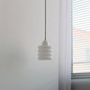 Helnys White Glass LED Pendant Lamp: Nordic Modern Hanging Lights for Home Decor