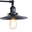 Helnys Industrial Vintage Iron Wall Lamps with 2 LED Heads