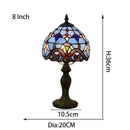 Helnys Resin Base Retro Table Lamp 20cm, E27 Bedroom Bedside Lamp