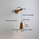Helnys Wooden LED Wall Sconce | Japan Style Home Lighting Fixtures