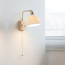 Helnys Modern LED Wall Sconce Rotatable White Ceramic Vanity Light