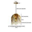 Helnys Green Yellow LED Pendant Light Fixture, Stylish Coffee Table Decoration