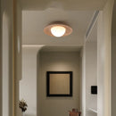 Helnys Yellow Travertine LED Ceiling Light - Nordic Modern 3D Printing Lampshade