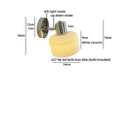 Helnys Japanese Style LED Wall Light Fixture Ceramic Wood Bedside Lamp