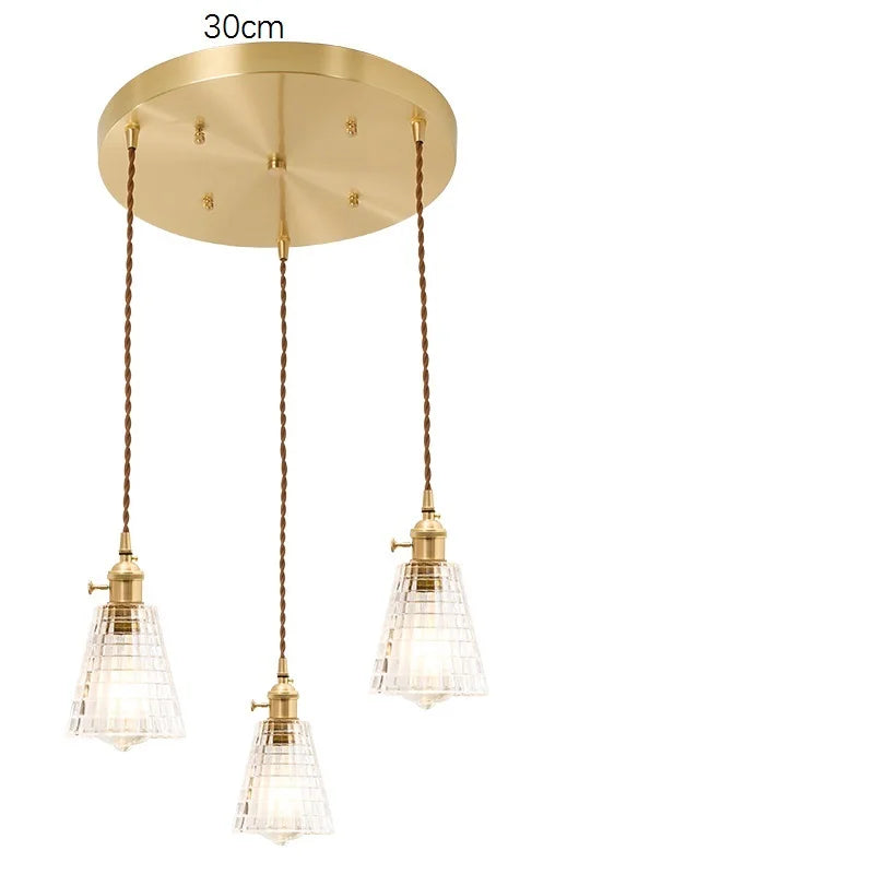 Helnys Diamond Glass LED Pendant Lamp for Indoor Lighting in Modern Nordic Style