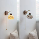 Helnys Resin Shell LED Wall Lights Pull Chain Switch Staircase Lighting