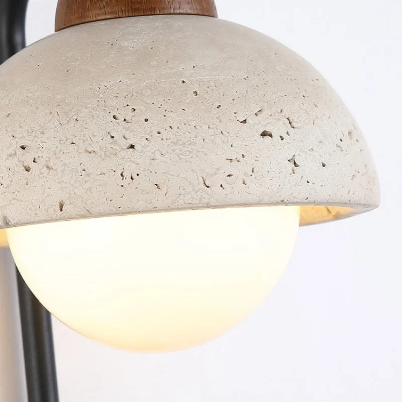 Helnys Dimmer Switch LED Wall Sconce Yellow Travertine Light Fixtures