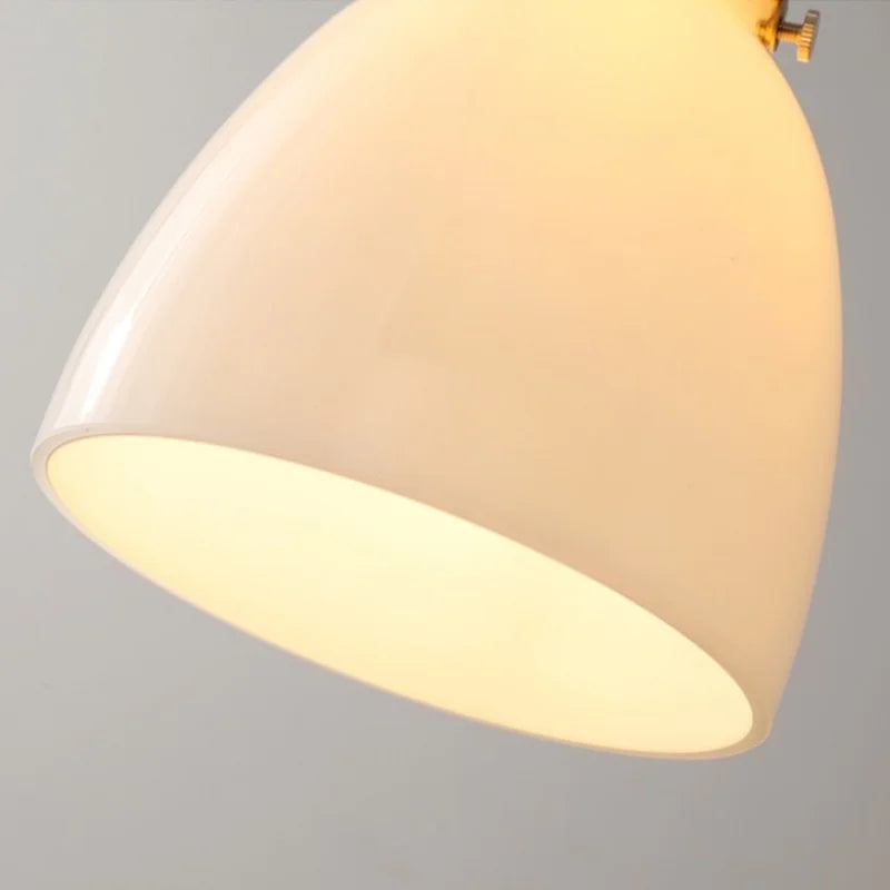 Modern Nordic Glass Pendant Light Fixture - Helnys Copper Socket LED Hanging Lamp