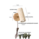 Helnys Travertine Stone LED Wall Sconce Up Down Rotatable Stair Light