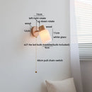 Helnys Nordic LED Wall Sconce Up Down Rotate Ceramic Indoor Light