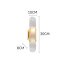 Helnys Nordic LED Wall Lamp Sconce with Marble Lampshade