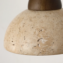 Helnys Wood Canopy LED Wall Sconce Yellow Stone Coffee Study Modern Mirror Light