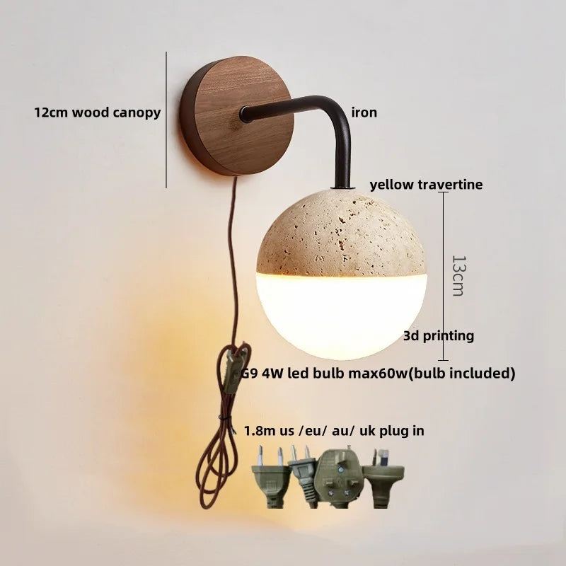 Helnys Japanese Style LED Wall Lamp White Glass Bathroom Mirror Light