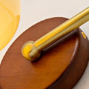 Helnys Gold Brass Resin LED Wall Light Fixture Wood Base Stair Decor Art Lamp