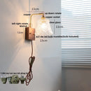 Helnys Nordic Walnut Glass LED Wall Light with Rotatable Brass Finish