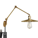 Helnys Copper Arm LED Wall Sconce Pull Chain Switch Nordic Luminaria