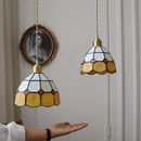 Helnys Tiffany Style Glass LED Pendant Lamp for Colorful Dining Room Lighting