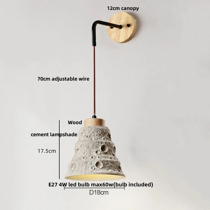 Helnys Adjustable Wall Light with Pull Chain Switch - Nordic Modern Design