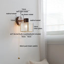 Helnys White Glass LED Wall Light Children's Room Modern Nordic Decor Bedside Lamp