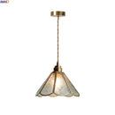 Helnys Glass Chandelier Pendant Light Fixture Modern LED Hanging Lamp