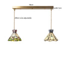 Helnys Flower Glass Copper Hanging Lamp: Nordic Modern LED Pendant Light