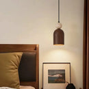 Helnys Wood Stone LED Pendant Light - Adjustable Nordic Modern Hanging Lamp