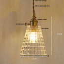 Helnys Copper Socket LED Pendant Light with Phenix Glass Shade