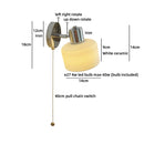 Helnys Nordic LED Wall Lamp with Switch, Up Down Rotation, Modern White Ceramic Shade