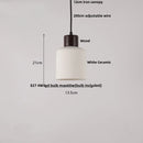 Helnys Nordic Wood LED Pendant Lamp with White Ceramic Ball