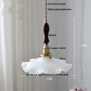 Helnys Nordic Glass Pendant Light - Modern LED Flower Design