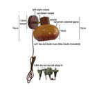 Helnys Wood Cream Glass Wall Lamp for Living Room & Bathroom