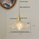 Helnys Glass LED Pendant Light: Modern Nordic Design, Knob Switch, Adjustable Hanging Lamp