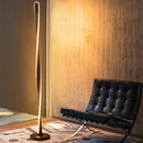 Helnys Modern White Long Line Floor Lamp for Living Room, Bedroom, and Study