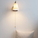 Helnys White Ceramic LED Wall Lights with Adjustable Copper Arm