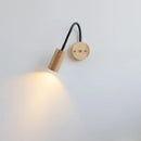 Helnys Wooden Bedside LED Wall Lamp Japan Style Home Decor Fixture