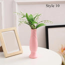 Helnys Nordic Ceramic-Style Flower Vase for Home Decor and Wedding Centerpieces