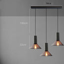 Helnys Industrial Pendant Light Cement Metal Lampshade Nordic Hanging Lamp LED