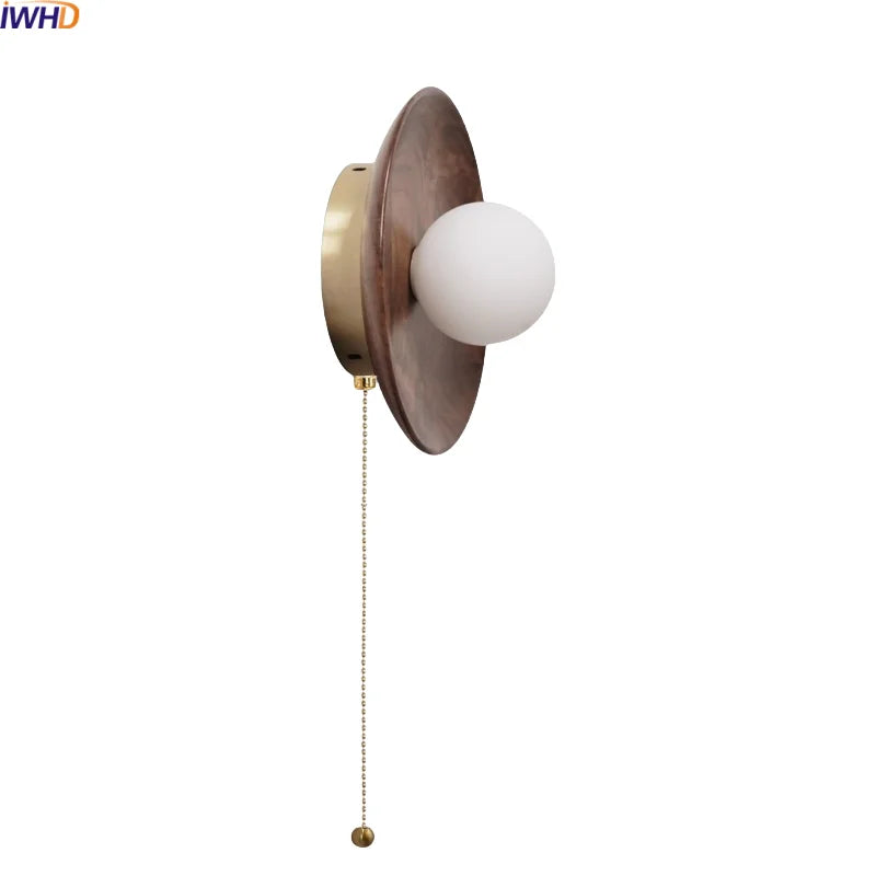 Helnys Nordic Glass LED Wall Sconce Modern Indoor Home Stair Light Fixture