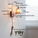 Helnys White Pumpkin Glass LED Wall Lamp for Kids Room & Bathroom Mirror Lighting