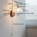 Helnys Clear Glass LED Wall Light Fixture for Modern Nordic Design