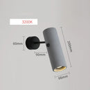 Helnys Industrial LED Wall Light Rotate Adjustable Gray Cement Bedroom Living Room Vintage