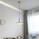 Helnys Ceramic LED Pendant Lights, Wood Copper Socket Hanging Lamp for Home Decor