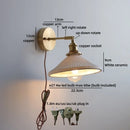 Helnys Ceramic LED Wall Light for Indoor Decor, Stair Lighting, Living Room, Balcony